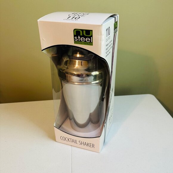 Giant Stainless Steel Cocktail Shaker 110 Oz The Big One Cocktail Shaker - Picture 1 of 12